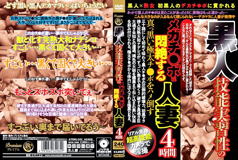 黒人 技能実習性のメガチ○ポに悶絶する人妻4時間465580