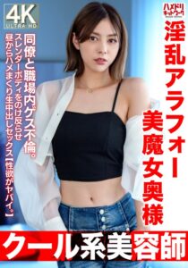 【クール系美容師】淫乱アラフォー美魔女奥様42歳。同僚と職場内ゲス不倫。スレンダーボディをのけ反らせ昼からハメまくり生中出しセックス【性欲がヤバイ。】h_1472hmdnv00762