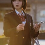 【お得】巨乳女子○生にスク水着せて3P。対面立位でズボズボ突いてイカセて、続いて対面座位。下から激突上げしたら、今度は立ちバック。ベッドで3P、チ○ポ咥えながらバックで突かれ正常位ピストン＆顔射。2人目もスク水脱がせてからのピストン＆顔射。 井上真帆td040dvaj00235